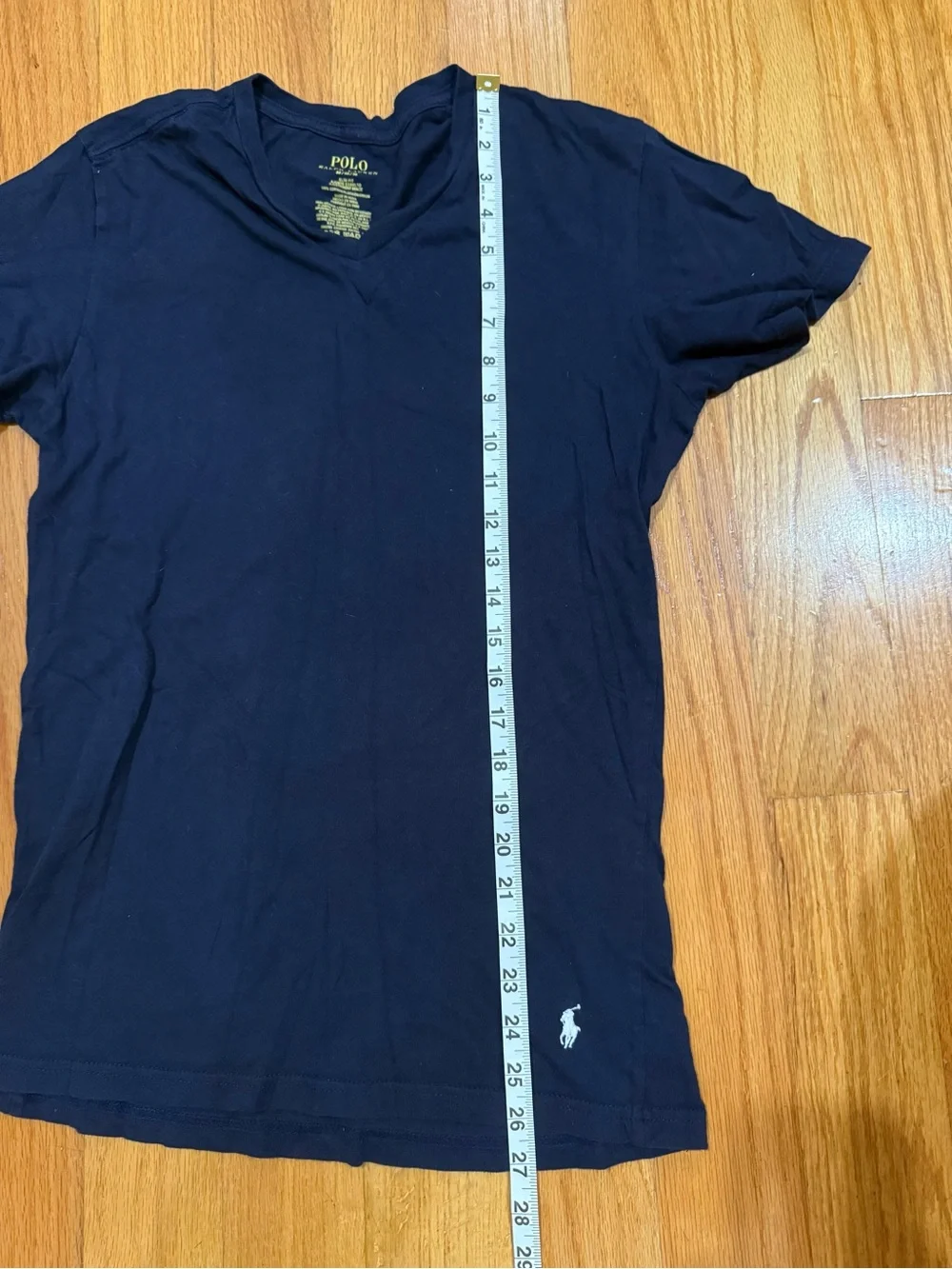 Polo Ralph Lauren V-Neck Tee Navy Slim Fit Men's M